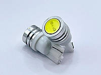 Лампа T10(W5W)БЦ 12V LED COB 1W white (суцільне світло)