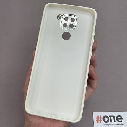 Чохол для Xiaomi Redmi Note 9 шкіряний щільний матовий чохол на телефон сяомі редмі нот 9 білий L8F, фото 3