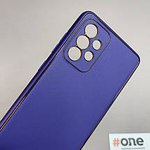 Чохол для Samsung Galaxy A52s шкіряний щільний матовий чохол на телефон самсунг а52с фіолетовий L8F, фото 3
