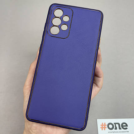 Чохол для Samsung Galaxy A52s шкіряний щільний матовий чохол на телефон самсунг а52с фіолетовий L8F, фото 1