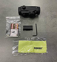Коліматорний приціл KONUS SIGHT-PRO ATOMIC-R 1x20, 3 MOA, червона крапка, фото 4