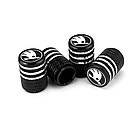 Металеві ковпачки на ніпель з логотипом Skoda чорний, фото 2