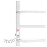 Рушникосушка електрична Flyme White EF 600L (терморегулятор, таймер) ліве підключення, фото 4