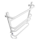 Рушникосушка електрична Flyme White EF 600L (терморегулятор, таймер) ліве підключення, фото 6