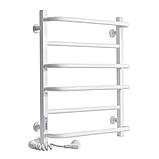 Рушникосушка електрична Flyme White EF 600L (терморегулятор, таймер) ліве підключення, фото 2