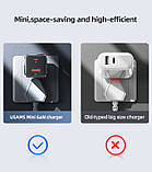 Адаптер мережі USAMS Dual Ports GaN Mini US-C144 T43 USB, Type-C, 33W, QC, чорний, фото 4