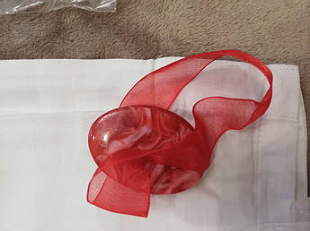 Підхоплювач червоний для тюлю та штор