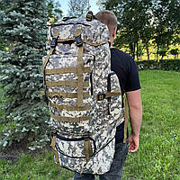 Рюкзак військовий тактичний туристичний 100 літрів армійський рюкзак піксель