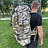 Рюкзак військовий тактичний туристичний 100 літрів армійський рюкзак піксель, фото 8