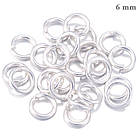 Кільця Одинарні 6 мм 10 грамів Світло Сріблясті З'єднувальні, Фурнітура для Створення Біжутерії та Прикрас, фото 3