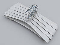 Плечики вешалки тремпеля Гем-4 белого цвета, длина 42,5 см, в упаковке 10 штук