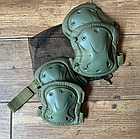 🔥 Наколінники та налокітники тактичні, захисні "Eagle KN-04" (Оліва), фото 2