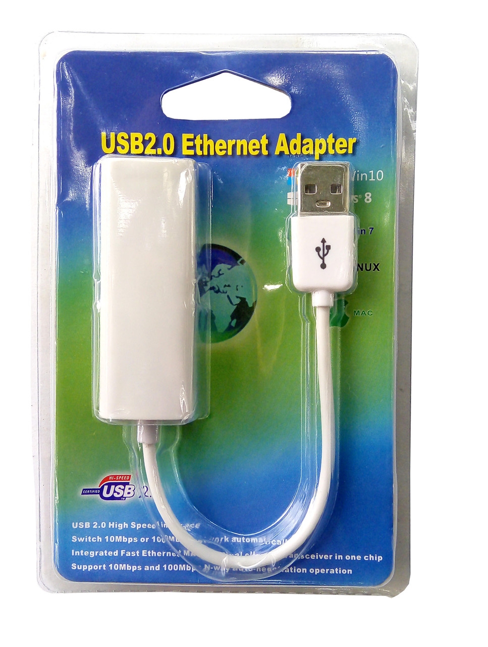USB LAN RJ45 адаптер KY- RTL8152B для тюнерів і ноутбуків