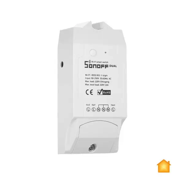 Розумне Wi-Fi реле для системи аварійного перекриття води на базі Sonoff Dual R2 Homekit