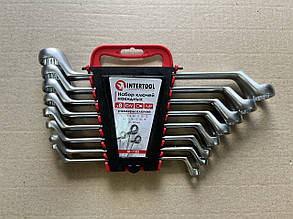 Набір ключів накидних 8 шт., 6-22 мм CrV INTERTOOL HT-1102