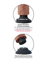 Реалістичний вібратор King Cock 6" Vibrating Cock Piedream на присоці all Оригінал, фото 3