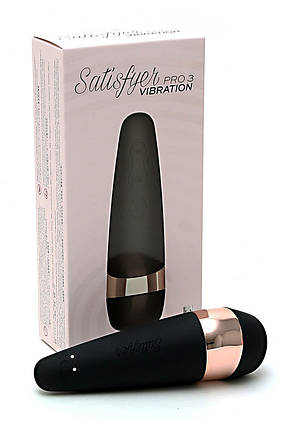 Вакуумний каліторальний вібратор Pro 3 Vibration Satisfyer для жінок all Оригінал, фото 2