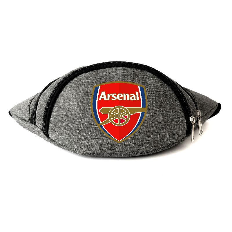 Сумка Бананка на пояс Футболний клуб Арсенал (Arsenal-01) Cappucino Toys серая