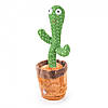 Танцюючий кактус співаючий 120 пісень з підсвічуванням Dancing Cactus TikTok іграшка Повторюшка кактус, фото 4