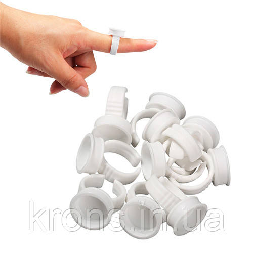 100x Перстень ємкість для пігментів фарби, M розмір, фото 1