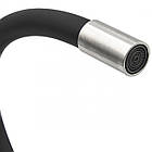 Кран для кухні з нержавіючої сталі sus 304 VENTA VA3008E-black чорний гнучкий носик, фото 3