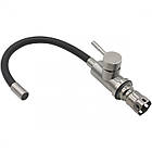 Кран для кухні з нержавіючої сталі sus 304 VENTA VA3008E-black чорний гнучкий носик, фото 4