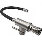 Кран для кухні з нержавіючої сталі sus 304 VENTA VA3008E-black чорний гнучкий носик, фото 8