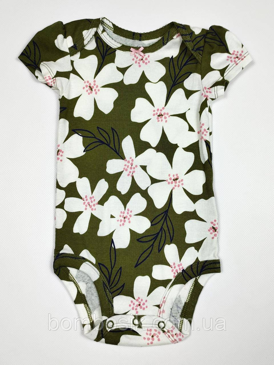 Бодік з коротким рукавом для дівчинки Картерс, 3м (55-61см), фото 1