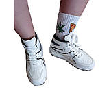 Кросівки жіночі шкірозамінник білі розмір 39, фото 4