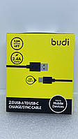 USB кабель Budi Type-C (2.4 А) 1.2m