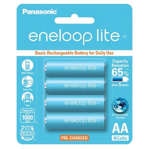 Акумулятори Panasonic Eneloop Lite AA 1000 mAh, BK-3LCC, 3000 циклів (упаковка: блістер)