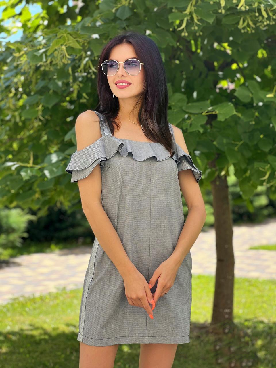 Жіноче плаття з костюмної тканини Poliit 8594