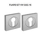 FUARO Накладка під циліндр ET KM SSC-16 хром сатинований, фото 2