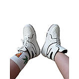 Кросівки жіночі шкірозамінний білий розмір 38, фото 5