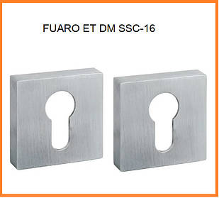 FUARO Накладка під циліндр ET DM SSC-16 сатинований хром
