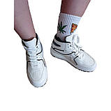 Кросівки жіночі шкірозамінник білі розмір 39, фото 4