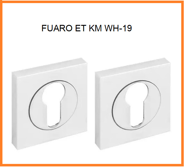 FUARO Накладка під циліндр ET KM WH-19 білий