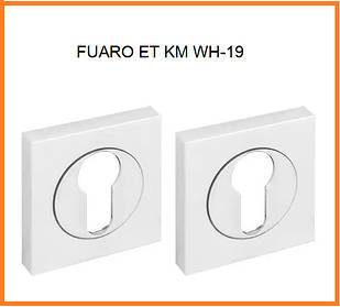 FUARO Накладка під циліндр ET KM WH-19 білий
