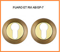 FUARO, Накладка под цилиндр ET RM AB/GP-7 бронза/золото