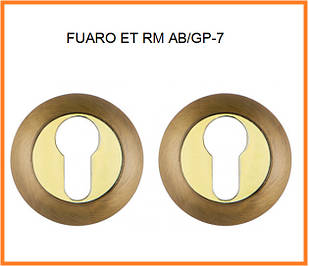 FUARO, Накладка під циліндр ET RM AB/GP-7 бронза/золото