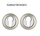 FUARO, Накладка під циліндр ET RM SN/CP-3 матовий нікель/хром, фото 3