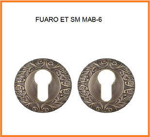FUARO, Накладка під циліндр ET SM MAB-6 темна бронза