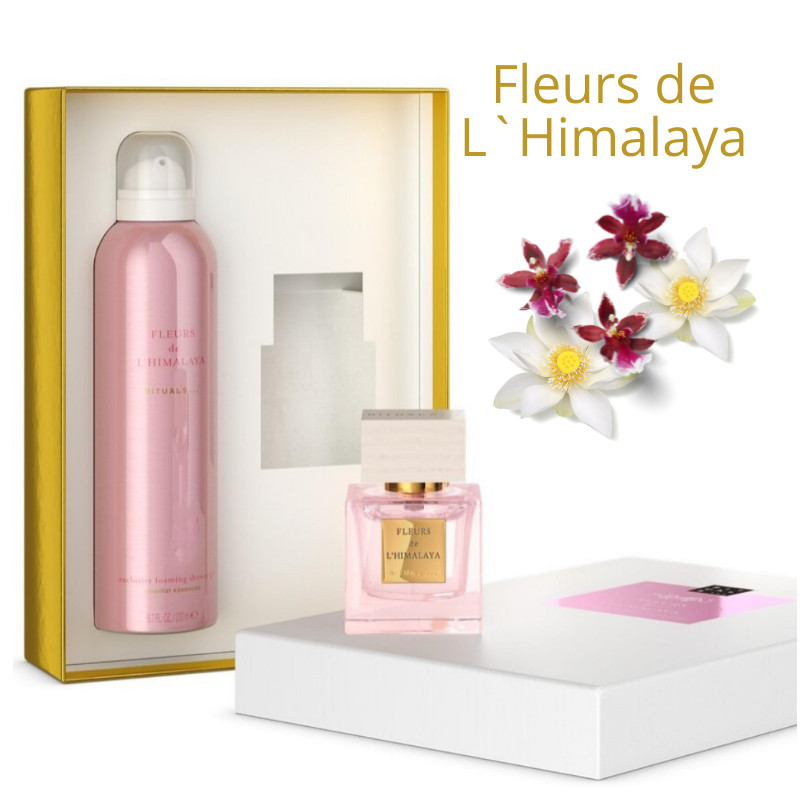 Rituals. Подарунковий набір для жінок Fleurs de L`Himalaya. Духи 50 мл, гель для душу 200 мл. Нідерланди