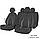 Комплект автомобільних мультимодельних чохлів модель NEON 10017 темн. сірий/чорний, фото 7
