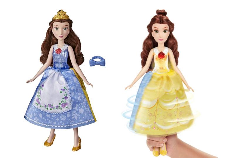 Лялька Белль, світло, звук, спідниця змінюється одним рухом Disney Princess Spin and Switch Belle