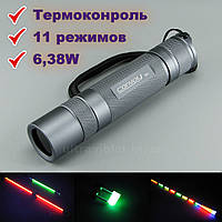 УФ ліхтар для риболовлі Convoy S2+ UV 365nm 11 режимів + термоконтроль + скло Вуда Seoul Viosys Z5-CUN66A1G