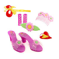 Набор детских аксессуаров с заколками и туфлями для девочки
