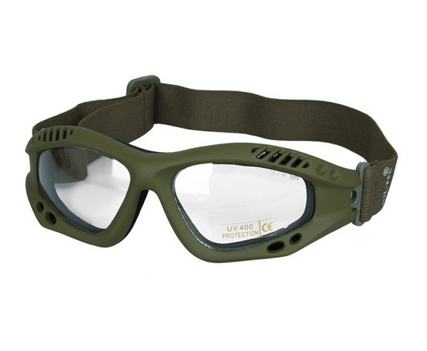 Тактичні окуляри Mil-Tec COMMANDO Olive Clear 15615401