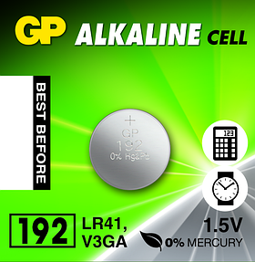 Батарейка GP LR41, CR, 24 mAh