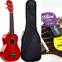 Укулеле сопрано + чохол + тримач медіатора+медіатор